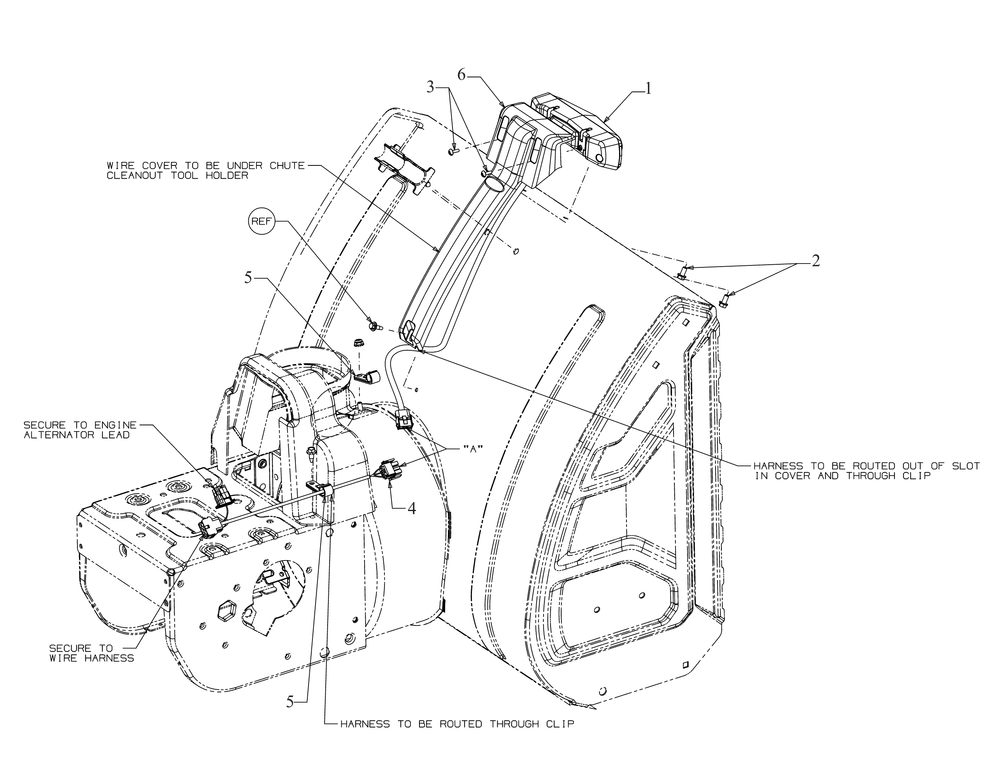 Led Light Bar Diagram and Parts List for 2X30-INCHEFI (31AH5GVO710)(2019) Cub Cadet Snow Blower